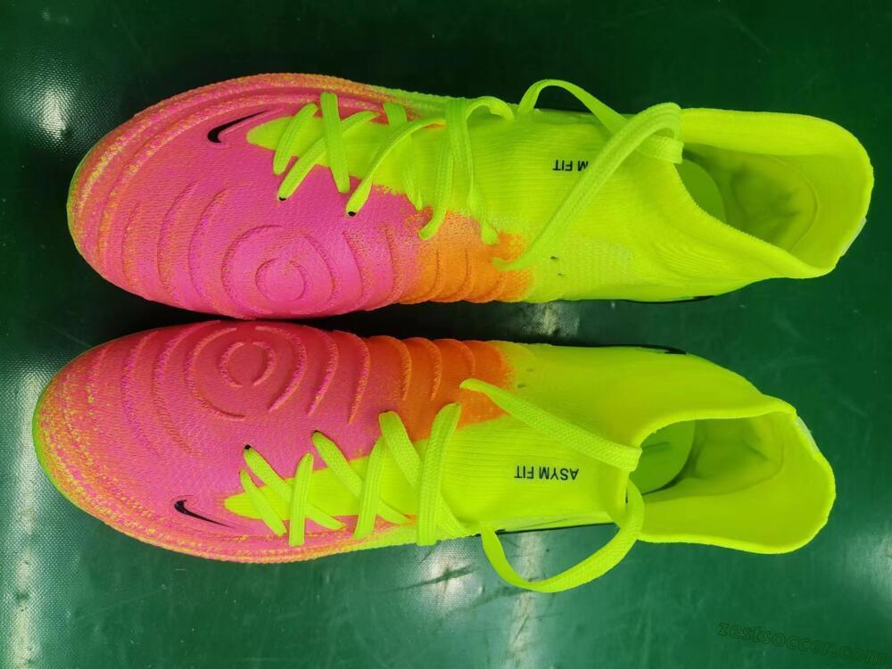 Nike Phantom Luna Elite NU FG High-Tops Soccer Cleats - Yellow/Orange/Black