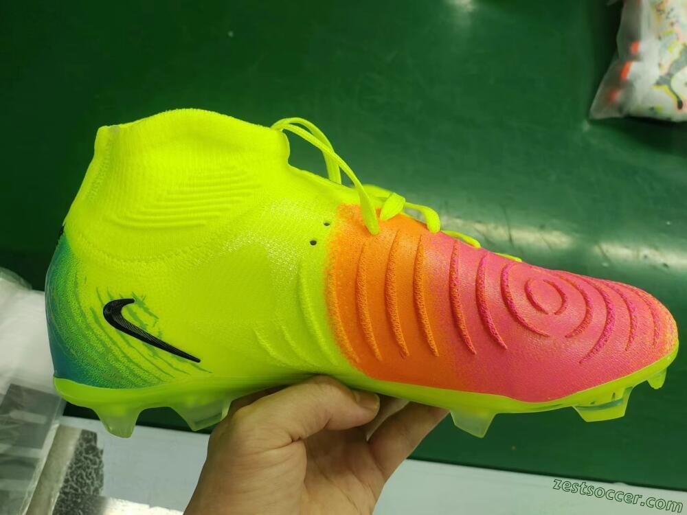 Nike Phantom Luna Elite NU FG High-Tops Soccer Cleats - Yellow/Orange/Black