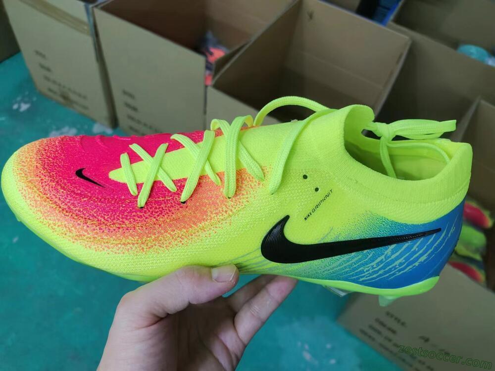 Nike Phantom Luna Elite NU FG Low-Tops Soccer Cleats - Yellow/Black/Orange