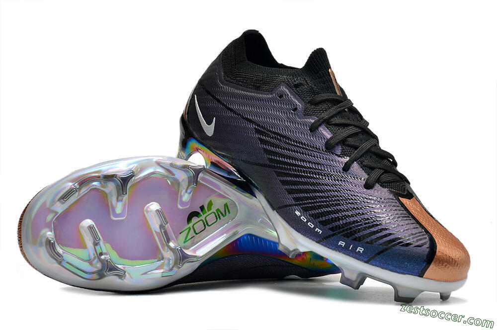 Nike Air Zoom Mercurial Vapor 15 Elite FG Low-Tops Soccer Cleats - Blue/Black 1