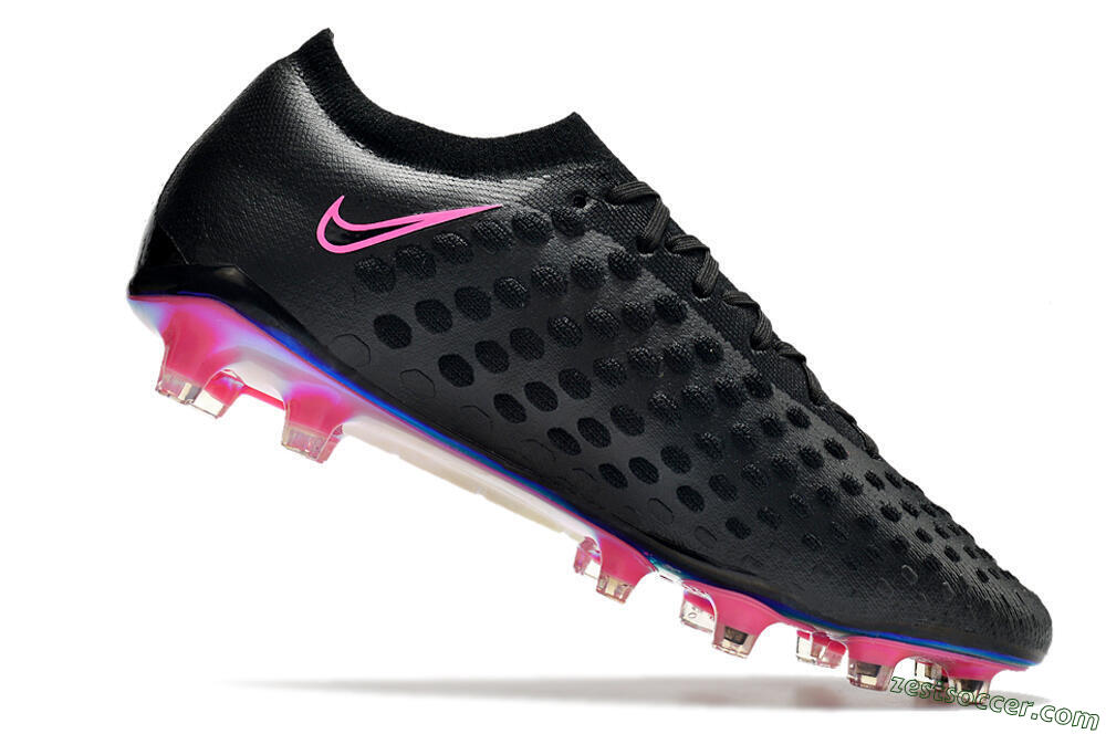 Nike Phantom Ultra Venom FG Low-Tops Soccer Cleats - Black/Pink 4