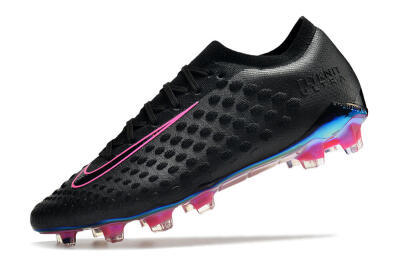 Nike Phantom Ultra Venom FG Low-Tops Soccer Cleats - Black/Pink