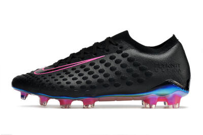 Nike Phantom Ultra Venom FG Low-Tops Soccer Cleats - Black/Pink