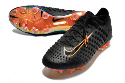 Nike Phantom Ultra Venom FG Low-Tops Soccer Cleats - Black/Orange
