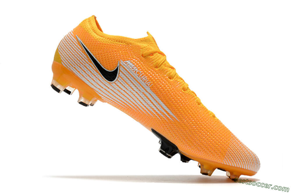 Nike Air Zoom Mercurial Vapor 13 Elite FG Low-Tops Soccer Cleats - Orange/White/Black 7