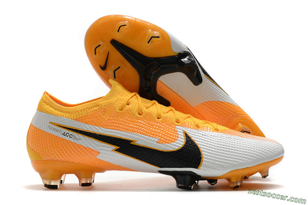 Nike Air Zoom Mercurial Vapor 13 Elite FG Low-Tops Soccer Cleats - Orange/White/Black 0