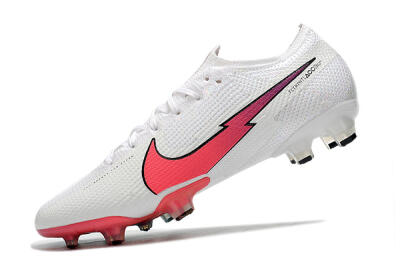 Nike Air Zoom Mercurial Vapor 13 Elite FG Low-Tops Soccer Cleats - White/Red/Blue