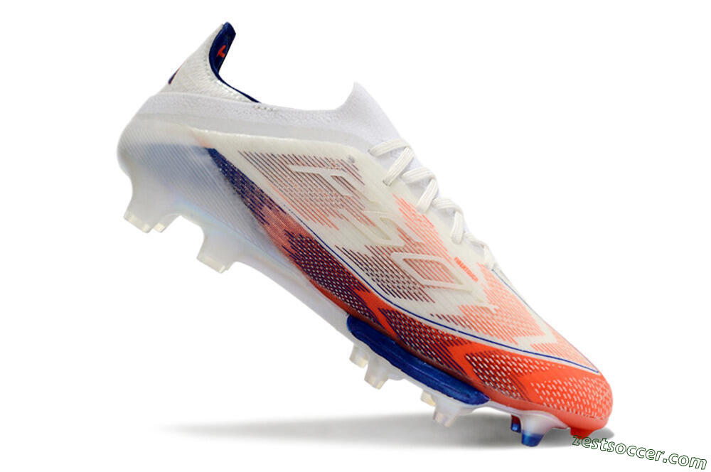 Adidas F50 Adizero FG Low-Tops Soccer Cleats - Red/Blue/White 4