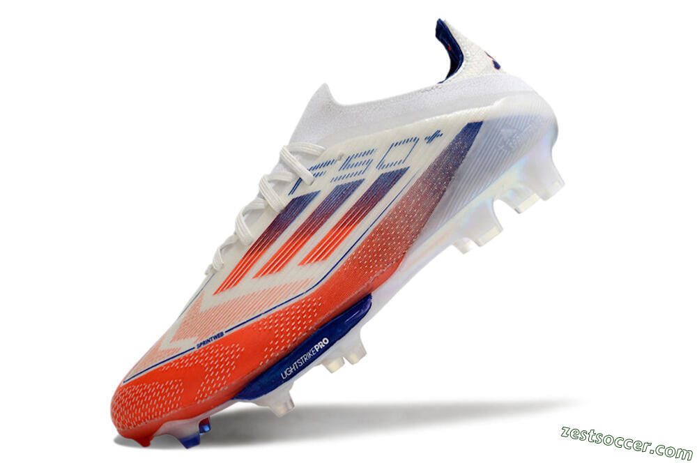 Adidas F50 Adizero FG Low-Tops Soccer Cleats - Red/Blue/White 5