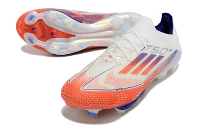 Adidas F50 Adizero FG Low-Tops Soccer Cleats - Red/Blue/White