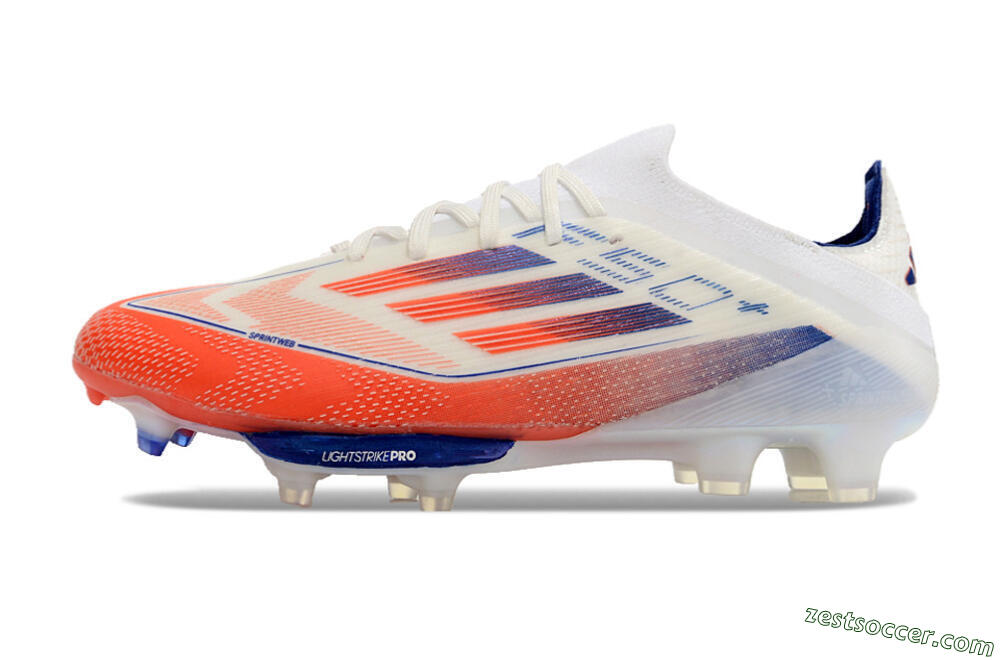 Adidas F50 Adizero FG Low-Tops Soccer Cleats - Red/Blue/White 2