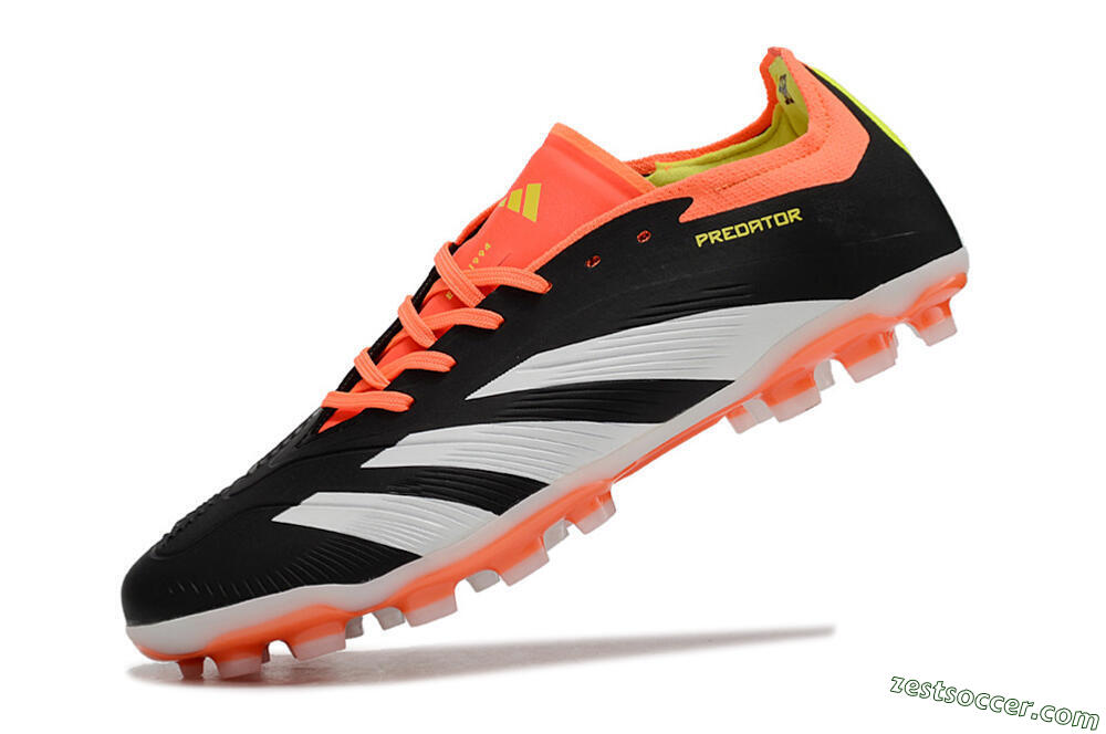 Adidas Predator 24 Elite AG Low-Tops Soccer Cleats - Black/white/Red/Yellow 5