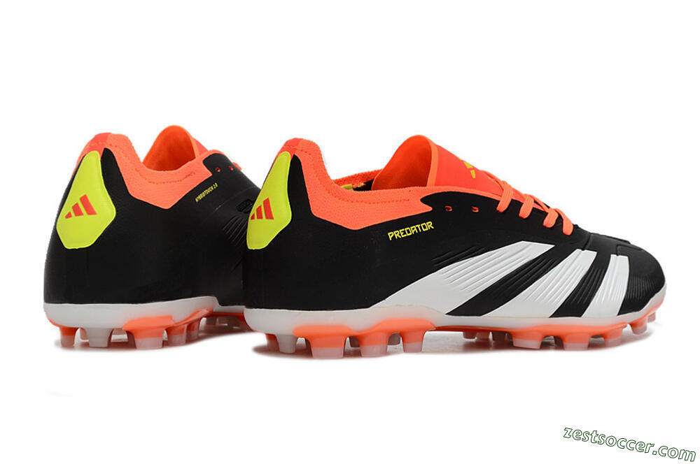 Adidas Predator 24 Elite AG Low-Tops Soccer Cleats - Black/white/Red/Yellow 6