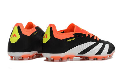Adidas Predator 24 Elite AG Low-Tops Soccer Cleats - Black/white/Red/Yellow