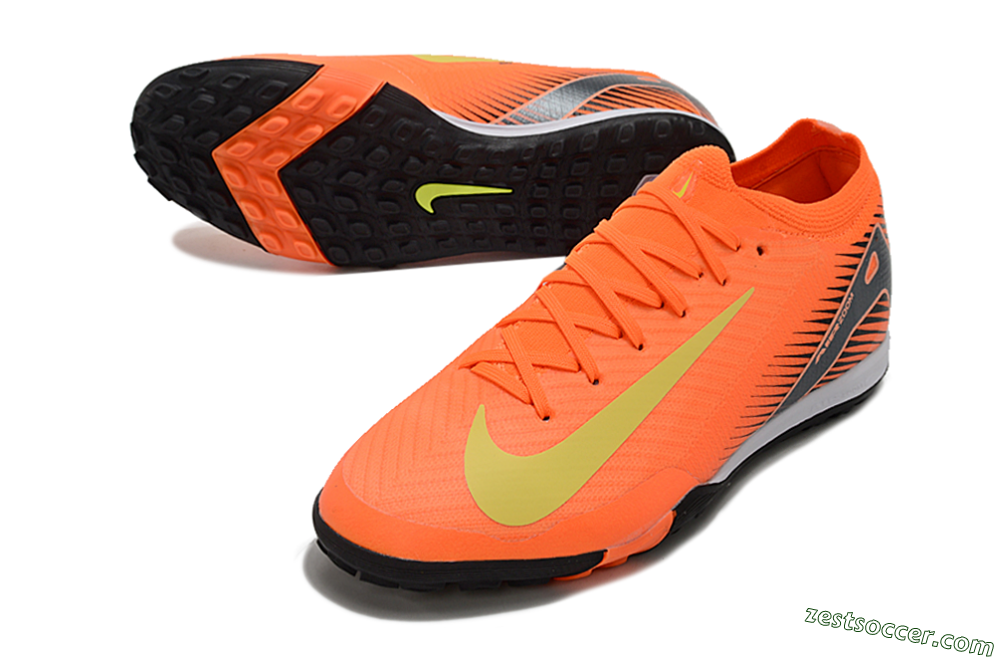Nike Air Zoom Mercurial Vapor 16 Elite TF Low-Tops Soccer Shoes - Red/Yellow/Black 3