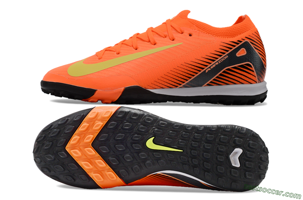 Nike Air Zoom Mercurial Vapor 16 Elite TF Low-Tops Soccer Shoes - Red/Yellow/Black 1