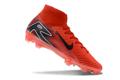 Nike Air Zoom Mercurial Superfly 10 Elite FG High-Tops Soccer Cleats - Red/Black/White