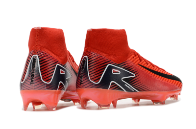 Nike Air Zoom Mercurial Superfly 10 Elite FG High-Tops Soccer Cleats - Red/Black/White