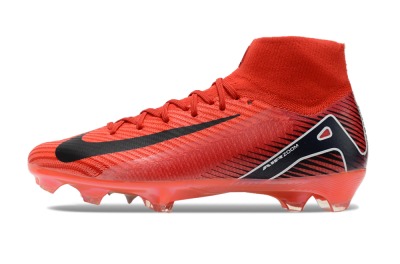 Nike Air Zoom Mercurial Superfly 10 Elite FG High-Tops Soccer Cleats - Red/Black/White