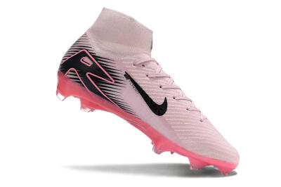 Nike Air Zoom Mercurial Superfly 10 Elite FG High-Tops Soccer Cleats - Pink/Black