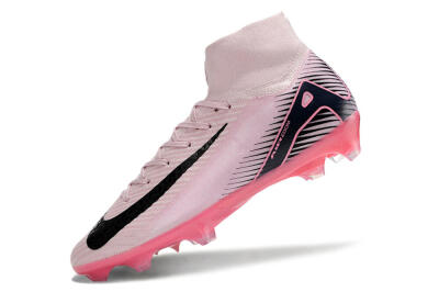 Nike Air Zoom Mercurial Superfly 10 Elite FG High-Tops Soccer Cleats - Pink/Black