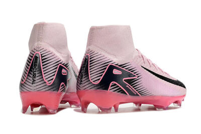 Nike Air Zoom Mercurial Superfly 10 Elite FG High-Tops Soccer Cleats - Pink/Black