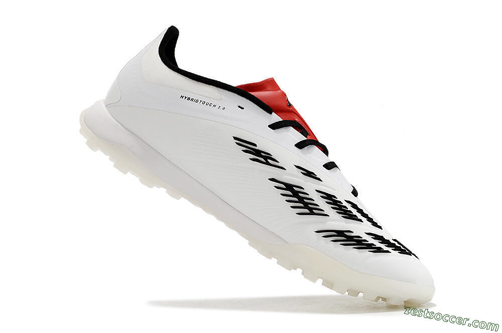 Adidas Predator 24 Elite TF Low-Tops Soccer Shoes - White/Black/Red 4
