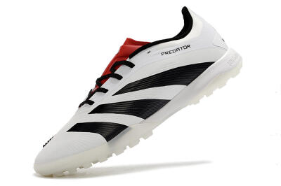 Adidas Predator 24 Elite TF Low-Tops Soccer Shoes - White/Black/Red