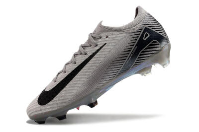 Nike Air Zoom Mercurial Vapor 16 Elite FG Low-Tops Soccer Cleats - Grey/Black/Gold