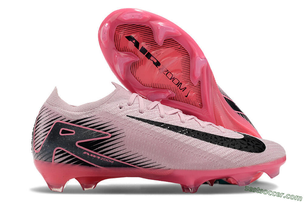 Nike Air Zoom Mercurial Vapor 16 Elite FG Low-Tops Soccer Cleats - Pink/Black 0
