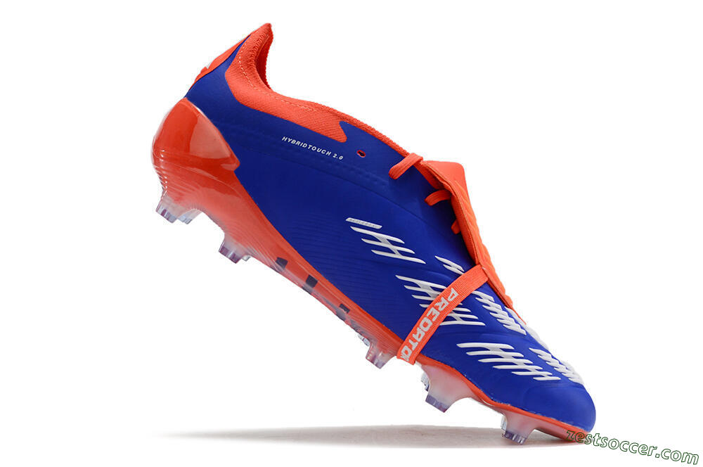 Adidas Predator Elite Foldover Tongue FG Low-Tops Soccer Cleats - Blue/White/Red 4