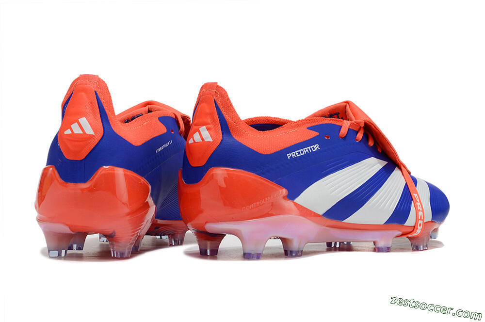 Adidas Predator Elite Foldover Tongue FG Low-Tops Soccer Cleats - Blue/White/Red 6
