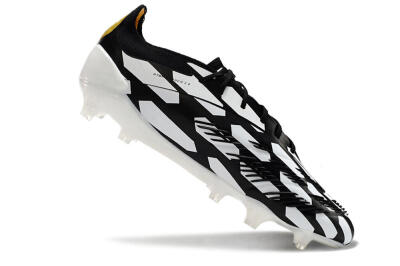 Adidas Predator 24 Elite FG Low-Tops Soccer Cleats - White/Black/Gold