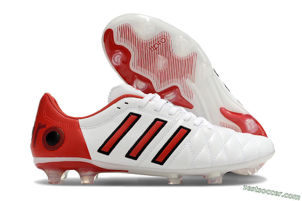 Adidas Adipure 11Pro x PD25 Trx FG Low-Tops Soccer Cleats - White/Red/Black 0