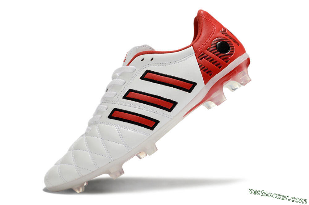 Adidas Adipure 11Pro x PD25 Trx FG Low-Tops Soccer Cleats - White/Red/Black 5