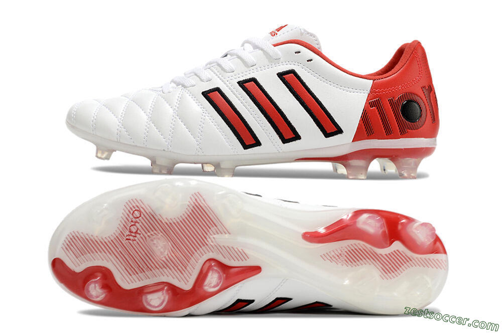Adidas Adipure 11Pro x PD25 Trx FG Low-Tops Soccer Cleats - White/Red/Black 1
