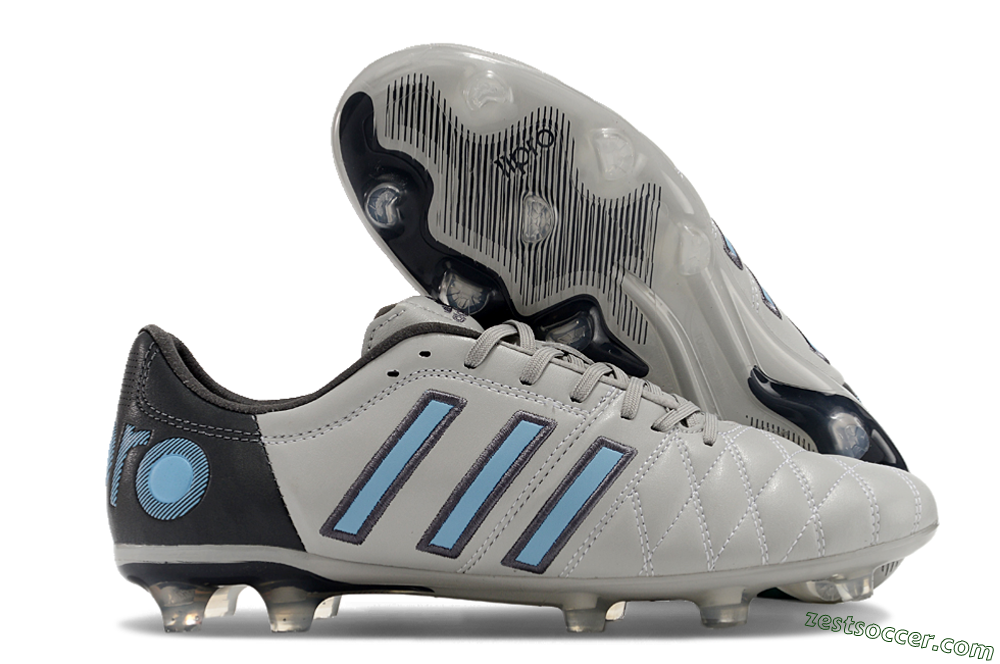 Adidas Adipure 11Pro x PD25 Trx FG Low-Tops Soccer Cleats - Grey/Black/Blue 0