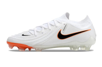 Nike Phantom Luna Elite NU FG Low-Tops Soccer Cleats - White/Black/Orange