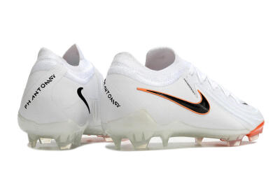 Nike Phantom Luna Elite NU FG Low-Tops Soccer Cleats - White/Black/Orange