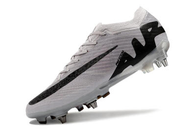Nike Air Zoom Mercurial Vapor 15 Elite SG Low-Tops Soccer Cleats - Grey/Black/Pink