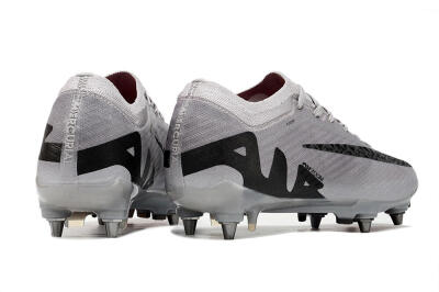 Nike Air Zoom Mercurial Vapor 15 Elite SG Low-Tops Soccer Cleats - Grey/Black/Pink