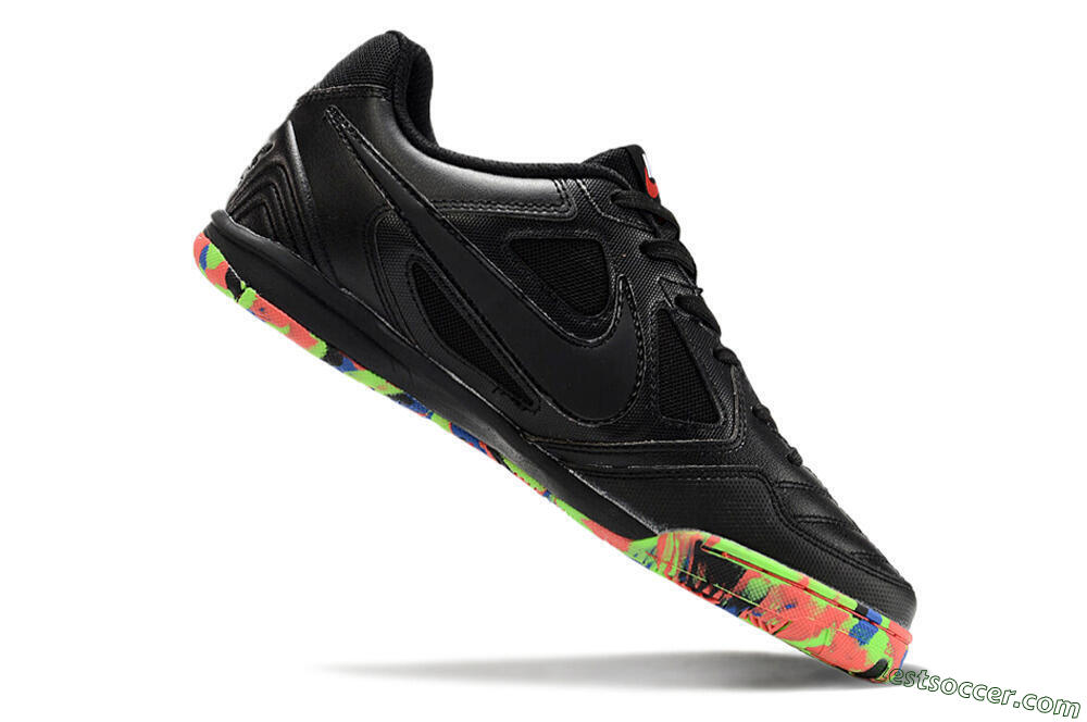 Supre x Nike SB Gato IC Low-Tops Soccer Shoes - Black/Red/Blue 4