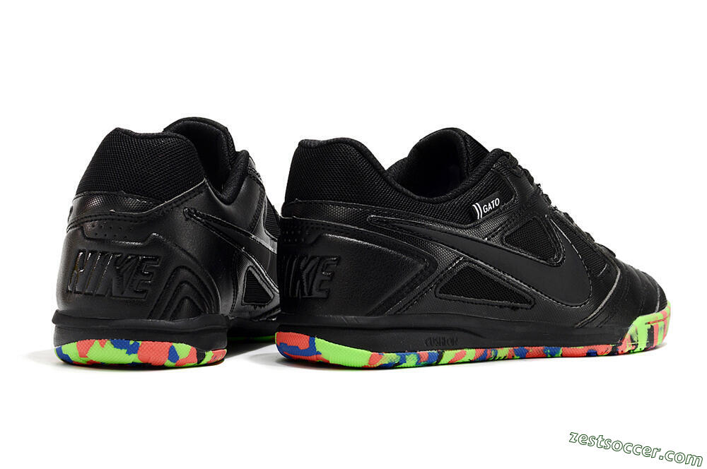 Supre x Nike SB Gato IC Low-Tops Soccer Shoes - Black/Red/Blue 6