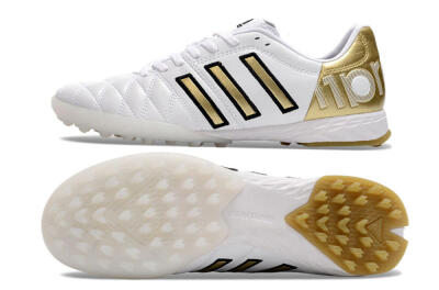 Adidas AdiPure Limited Edition 11PRO TK TF Low-Tops Soccer Shoes - White/Yellow/Gold