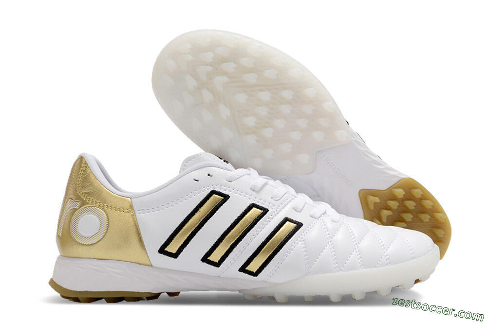 Adidas AdiPure Limited Edition 11PRO TK TF Low-Tops Soccer Shoes - White/Yellow/Gold 0