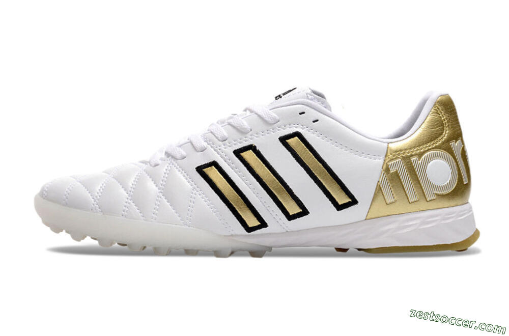 Adidas AdiPure Limited Edition 11PRO TK TF Low-Tops Soccer Shoes - White/Yellow/Gold 2