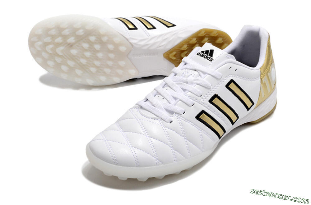Adidas AdiPure Limited Edition 11PRO TK TF Low-Tops Soccer Shoes - White/Yellow/Gold 3
