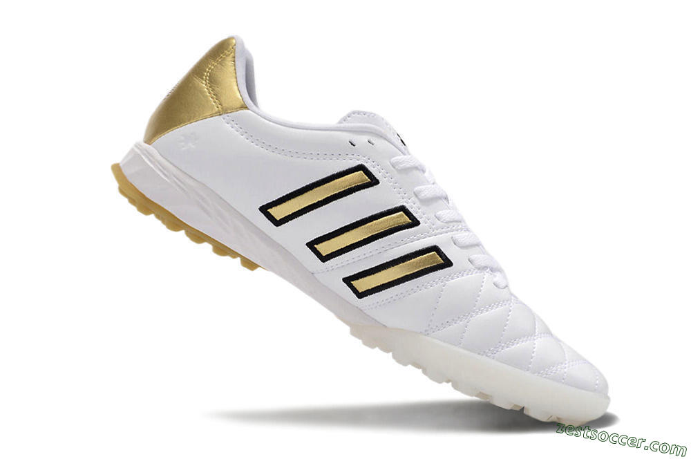 Adidas AdiPure Limited Edition 11PRO TK TF Low-Tops Soccer Shoes - White/Yellow/Gold 4