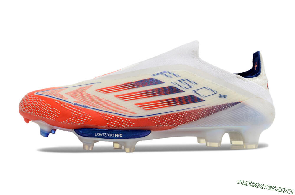 Adidas F50 Adizero FG Low-Tops Soccer Cleats - Red/White/Blue 2