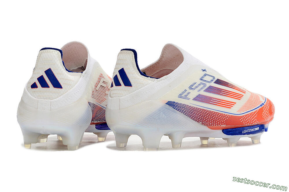 Adidas F50 Adizero FG Low-Tops Soccer Cleats - Red/White/Blue 6